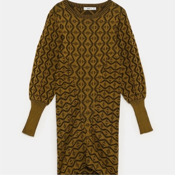 Zara Draped Knit Dress - Picture 4 of 9